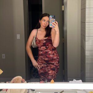 RUNAWAY THE LABEL Maxi Dress - Wine Floral